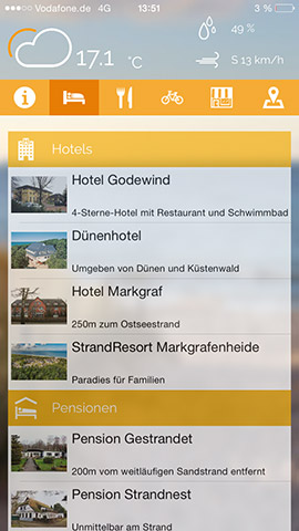 Markgrafenheide App Screenshot 02 Markgrafenheide App Screenshot 02